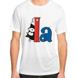 Funny Cat Comma La Kamala Harris For President 2024 Election Adult ChromaSoft Performance T-Shirt