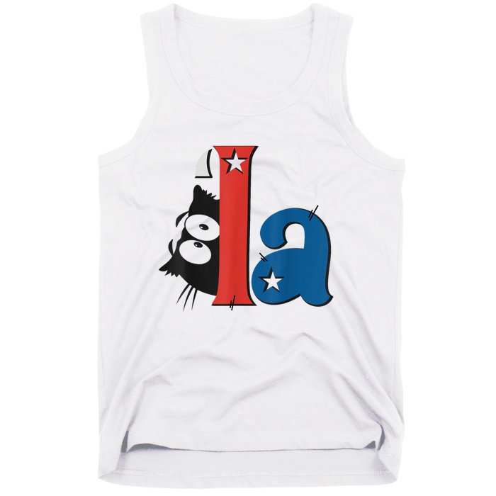 Funny Cat Comma La Kamala Harris For President 2024 Election Tank Top