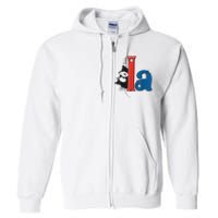 Funny Cat Comma La Kamala Harris For President 2024 Election Full Zip Hoodie