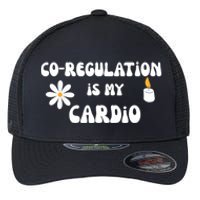 Flower Candle Co Regulation Is My Cardio Groovy Flowers Candle Wick Flexfit Unipanel Trucker Cap