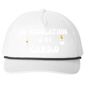 Flower Candle Co Regulation Is My Cardio Groovy Flowers Candle Wick Snapback Five-Panel Rope Hat