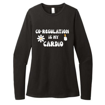 Flower Candle Co Regulation Is My Cardio Groovy Flowers Candle Wick Womens CVC Long Sleeve Shirt