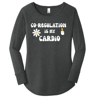 Flower Candle Co Regulation Is My Cardio Groovy Flowers Candle Wick Women's Perfect Tri Tunic Long Sleeve Shirt