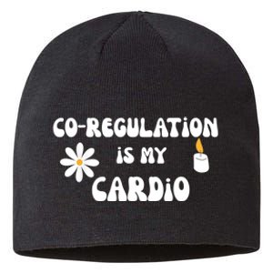 Flower Candle Co Regulation Is My Cardio Groovy Flowers Candle Wick Sustainable Beanie