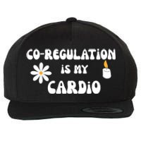 Flower Candle Co Regulation Is My Cardio Groovy Flowers Candle Wick Wool Snapback Cap