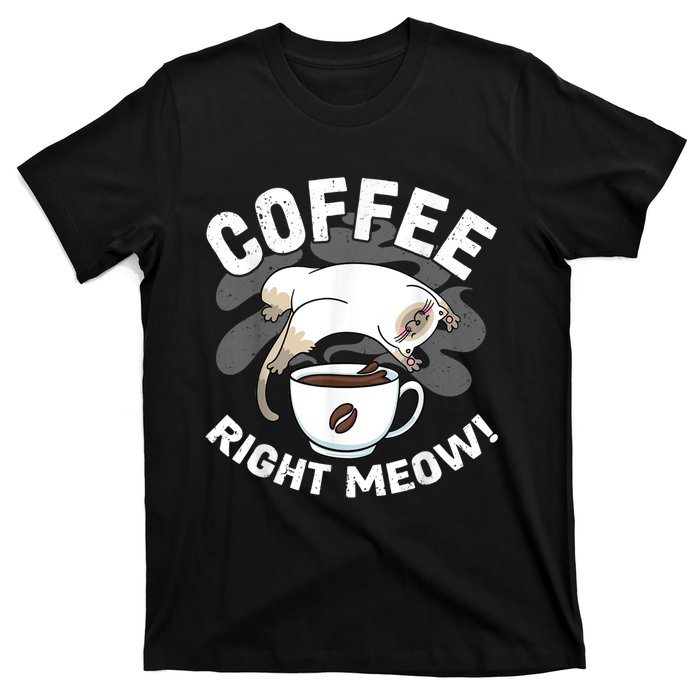 Funny Coffee , Coffee Lover , Cute Cat T-Shirt