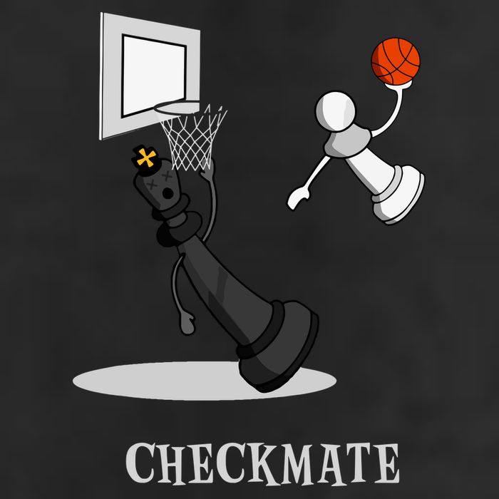 Funny Checkmate Chess Basketball Game Board King Pawn Piece Cool Comfort Performance Bucket Hat