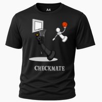 Funny Checkmate Chess Basketball Game Board King Pawn Piece Cooling Performance Crew T-Shirt