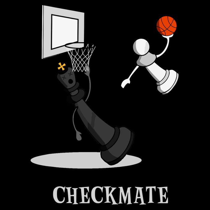 Funny Checkmate Chess Basketball Game Board King Pawn Piece Cooling Performance Crew T-Shirt