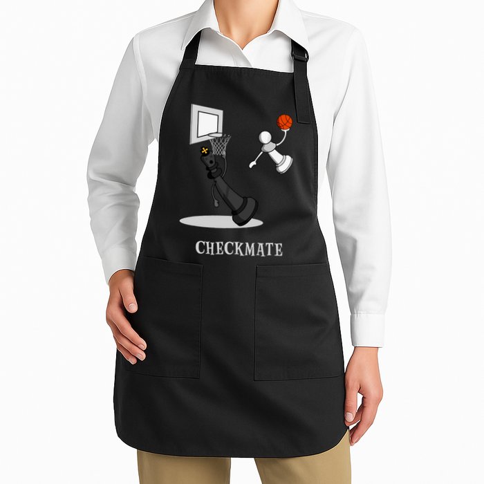 Funny Checkmate Chess Basketball Game Board King Pawn Piece Apron