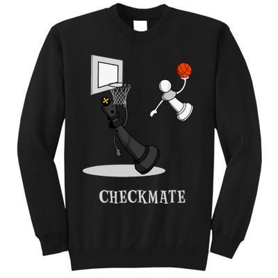 Funny Checkmate Chess Basketball Game Board King Pawn Piece Sweatshirt
