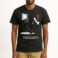 Funny Checkmate Chess Basketball Game Board King Pawn Piece Tall T-Shirt
