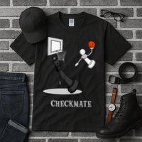Funny Checkmate Chess Basketball Game Board King Pawn Piece Tall T-Shirt
