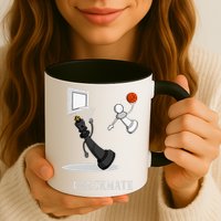 Funny Checkmate Chess Basketball Game Board King Pawn Piece Mug