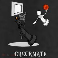 Funny Checkmate Chess Basketball Game Board King Pawn Piece 11oz C Handle Ceramic Mug