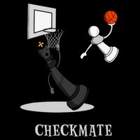 Funny Checkmate Chess Basketball Game Board King Pawn Piece Flat Bill Trucker Hat
