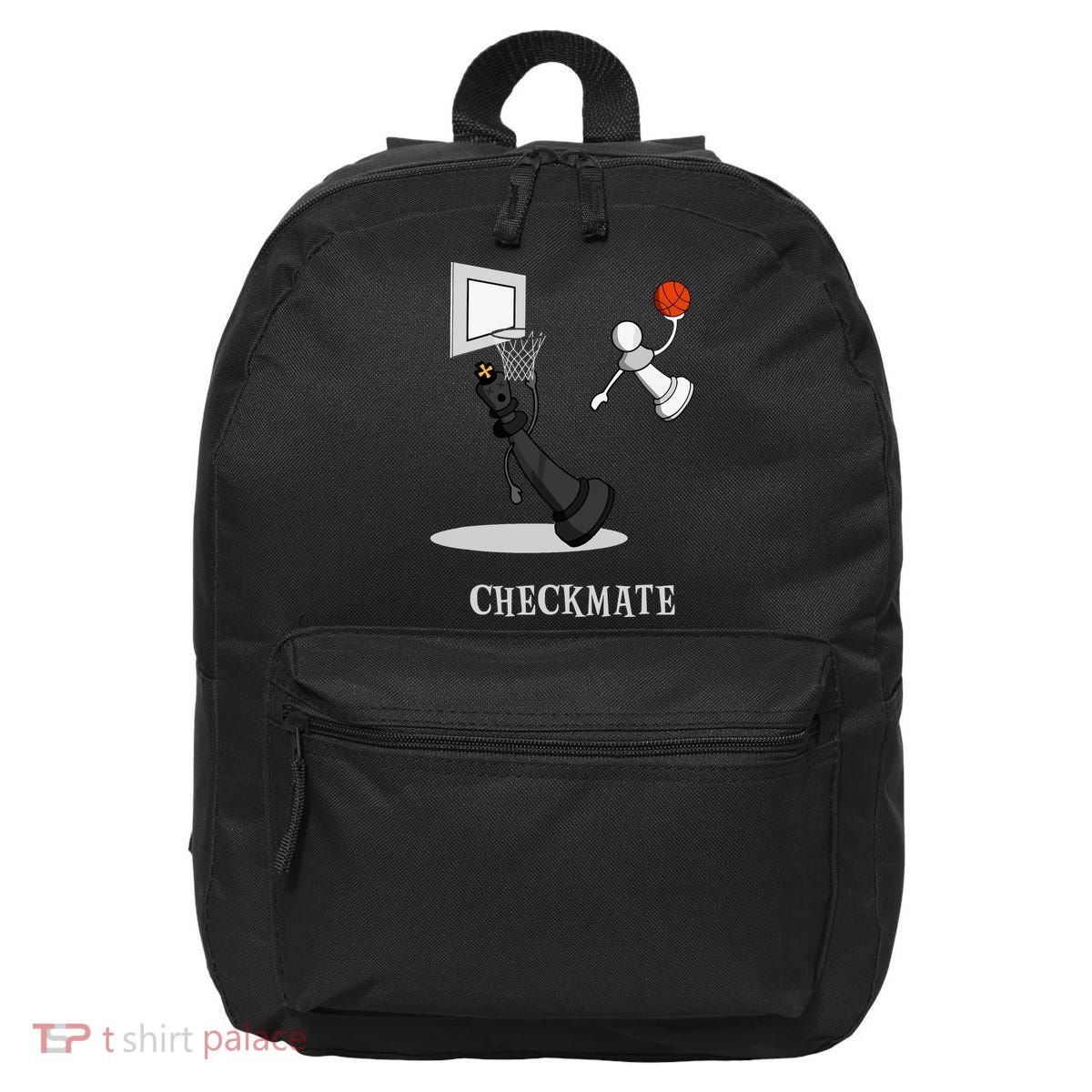 Funny Checkmate Chess Basketball Game Board King Pawn Piece 16 in Basic Backpack