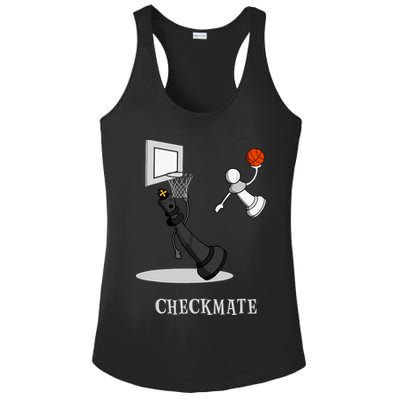 Funny Checkmate Chess Basketball Game Board King Pawn Piece Ladies PosiCharge Competitor Racerback Tank