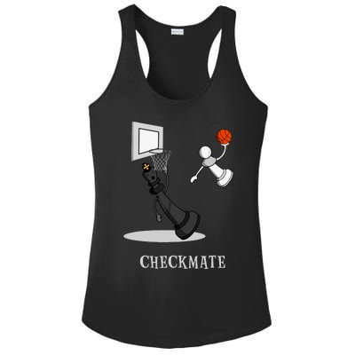 Funny Checkmate Chess Basketball Game Board King Pawn Piece Ladies PosiCharge Competitor Racerback Tank