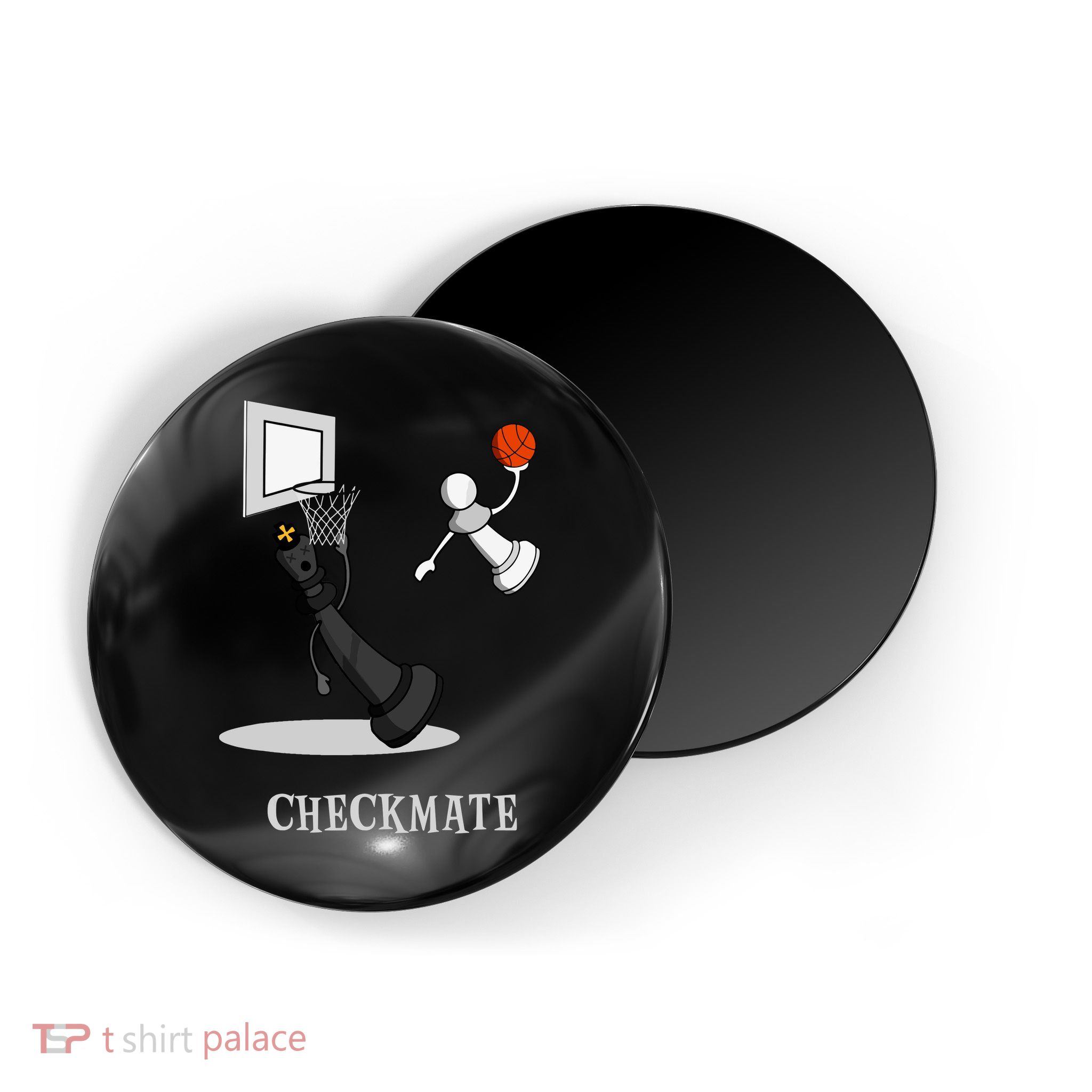 Funny Checkmate Chess Basketball Game Board King Pawn Piece Magnet