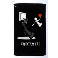 Funny Checkmate Chess Basketball Game Board King Pawn Piece Golf Towel