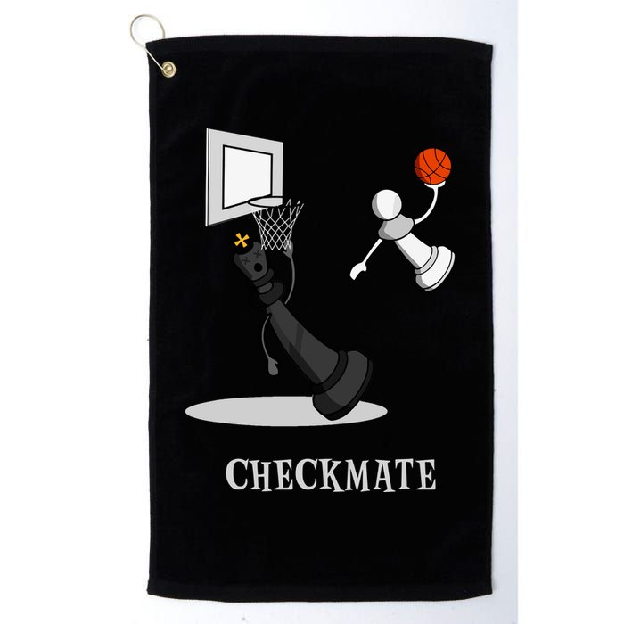 Funny Checkmate Chess Basketball Game Board King Pawn Piece Golf Towel