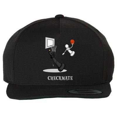 Funny Checkmate Chess Basketball Game Board King Pawn Piece Wool Snapback Cap