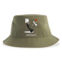 Funny Checkmate Chess Basketball Game Board King Pawn Piece Sustainable Bucket Hat