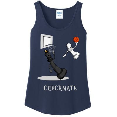 Funny Checkmate Chess Basketball Game Board King Pawn Piece Ladies Essential Tank