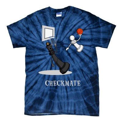 Funny Checkmate Chess Basketball Game Board King Pawn Piece Tie-Dye T-Shirt