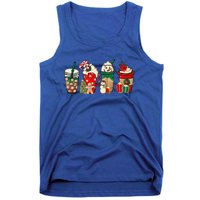 Funny Christmas Coffee Lover Cute Snowman Latte Xmas Holiday Tank Top