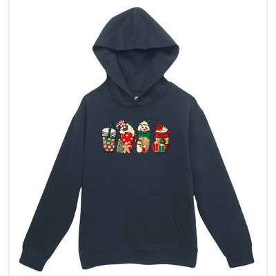 Funny Christmas Coffee Lover Cute Snowman Latte Xmas Holiday Urban Pullover Hoodie