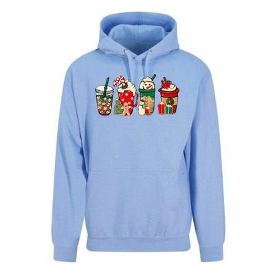 Funny Christmas Coffee Lover Cute Snowman Latte Xmas Holiday Unisex Surf Hoodie