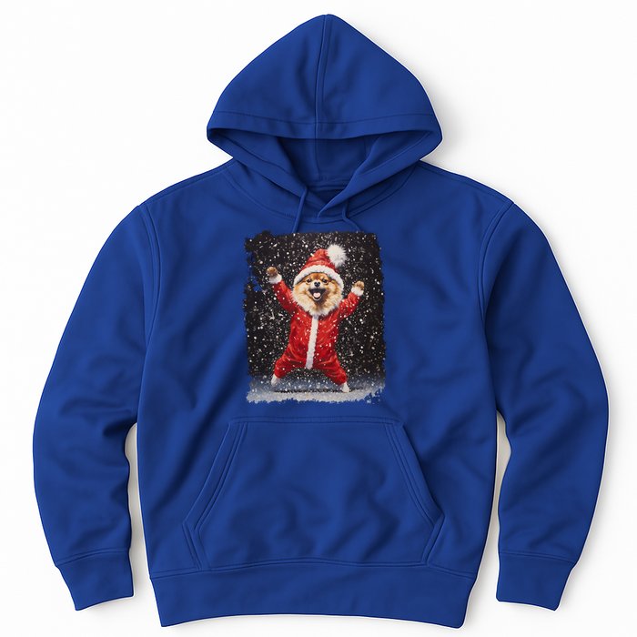 Funny Christmas Dog Pomeranian Gift Hoodie