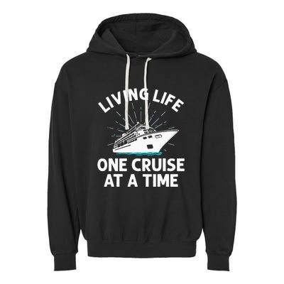 Funny Cruising Designs  Cruise Ship Cruising Lovers Garment-Dyed Fleece Hoodie