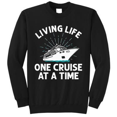 Funny Cruising Designs  Cruise Ship Cruising Lovers Tall Sweatshirt