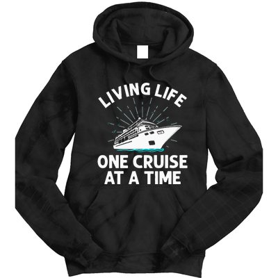 Funny Cruising Designs  Cruise Ship Cruising Lovers Tie Dye Hoodie