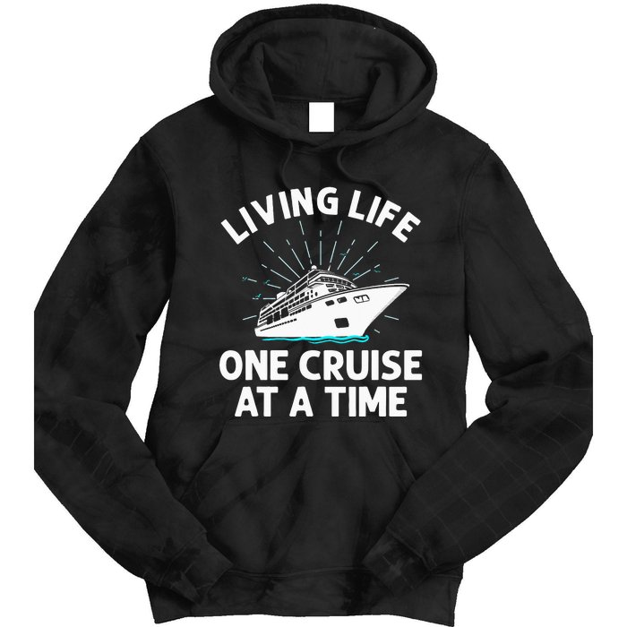 Funny Cruising Designs  Cruise Ship Cruising Lovers Tie Dye Hoodie