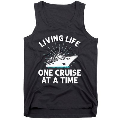 Funny Cruising Designs  Cruise Ship Cruising Lovers Tank Top