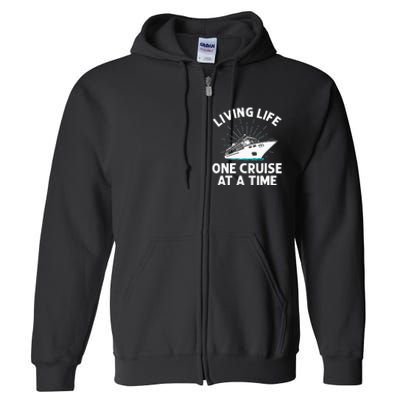 Funny Cruising Designs  Cruise Ship Cruising Lovers Full Zip Hoodie