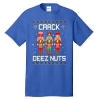 Funny Crack Deez Nuts Ugly Christmas Sweater Xmas Nutcracker  Tall T-Shirt