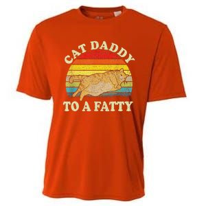 Fat Chonk Dad Cat Daddy To A Fatty Cooling Performance Crew T-Shirt