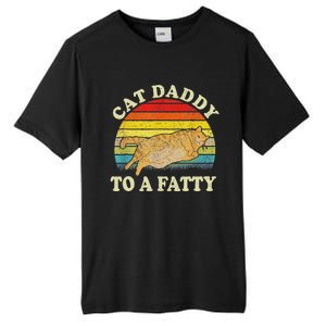 Fat Chonk Dad Cat Daddy To A Fatty Tall Fusion ChromaSoft Performance T-Shirt