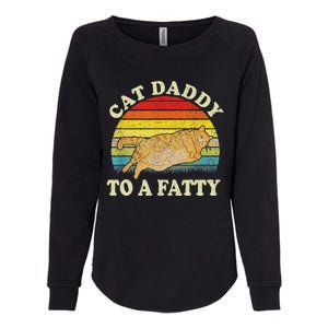 Fat Chonk Dad Cat Daddy To A Fatty Womens California Wash Sweatshirt