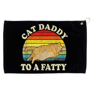 Fat Chonk Dad Cat Daddy To A Fatty Grommeted Golf Towel