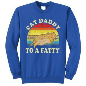 Fat Chonk Dad Cat Daddy To A Fatty Sweatshirt