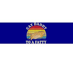 Fat Chonk Dad Cat Daddy To A Fatty Bumper Sticker