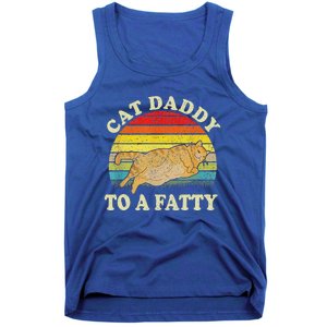 Fat Chonk Dad Cat Daddy To A Fatty Tank Top