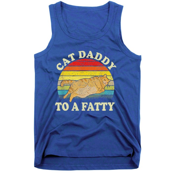 Fat Chonk Dad Cat Daddy To A Fatty Tank Top