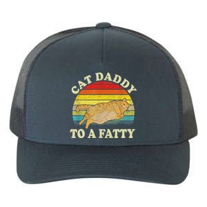 Fat Chonk Dad Cat Daddy To A Fatty Yupoong Adult 5-Panel Trucker Hat